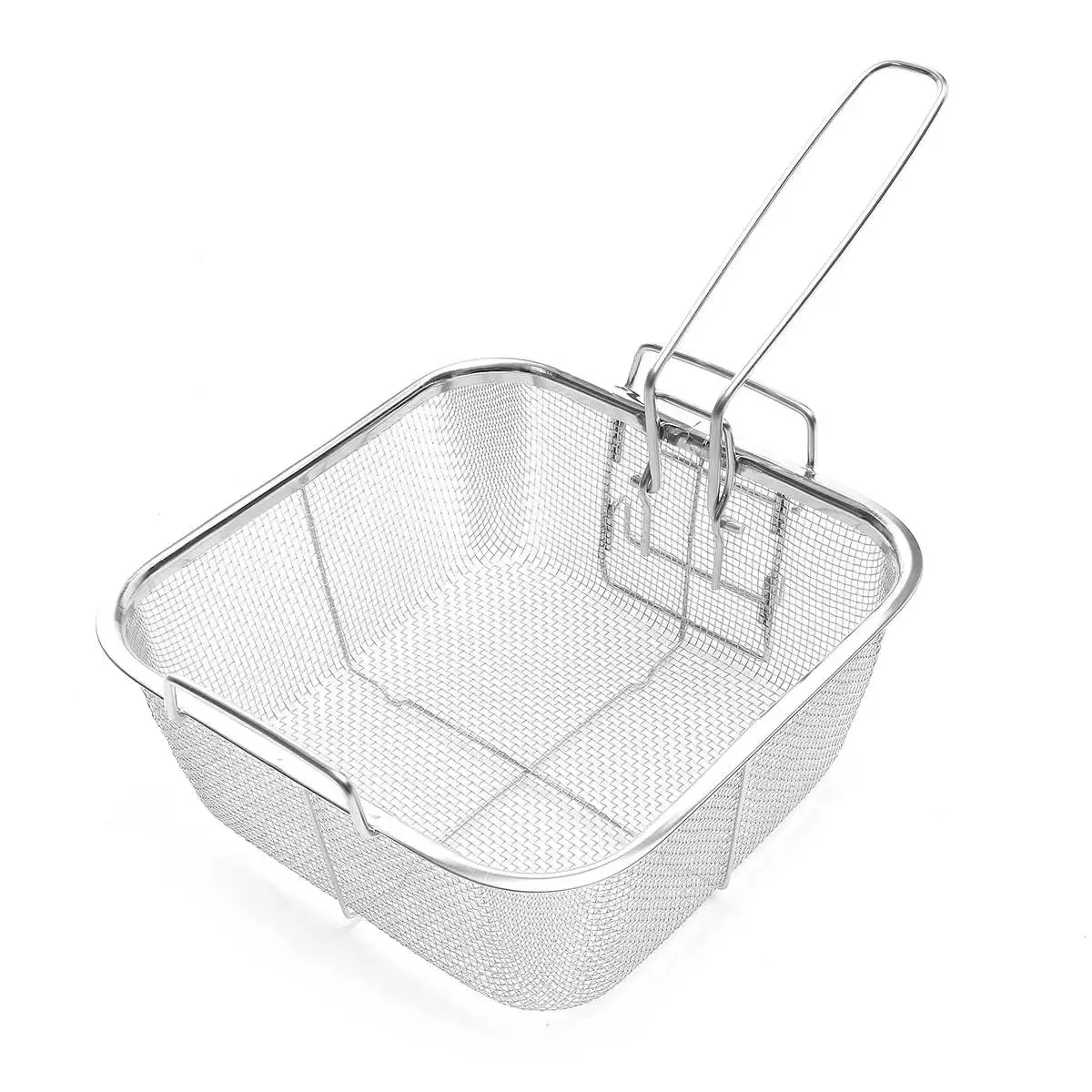 Ceramic Non Stick Copper Square Pan, Induction Chef Glass Lid, Fry Basket, Steam Rack, Inch, Pcs Set ()