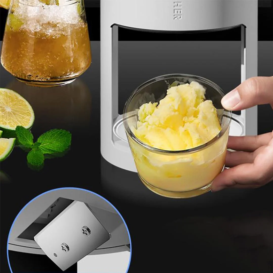 Ice Shaver Home Manual Ice Crusher Ice Breaker Fast Ice Crusher Portable Ice Shaver Kitchen Tools To Make Continuous Smoothie ()