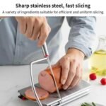 Stainless Steel Lunch Meat Egg Cutter, Multifunction Food Slicer, Banana, Cheese, Strawberry, Multipurpose Kitchen Cutter Gadget ()