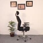 Office Manager Chair With Headrest Black