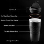 Coffee Mug Hot & Cold Beverage Drinks Leak proof Travel Mug ml Black Color