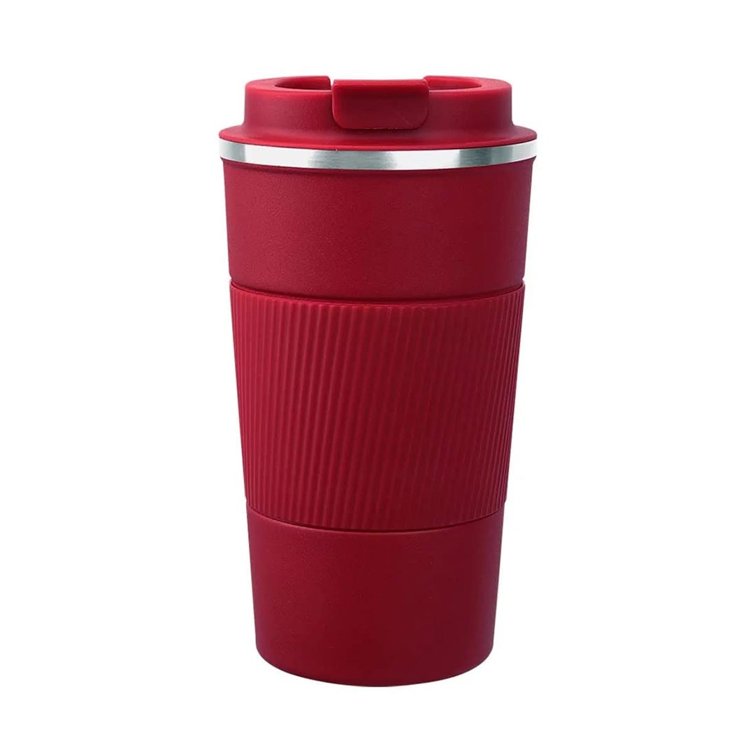 HOT FEELING Travel Mug, Insulated Coffee Cup with Leakproof Lid, mloz Vacuum Insulation Stainless Steel Reusable for Hot Cold Coffee,Water and Tea, Thermal Mug with Non Slip Protective Cover ()